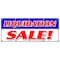 Signmission LIQUIDATION SALE BANNER SIGN 50% closing lease bankrupt moving must go B-120 Liquidation Sale - alternate 1